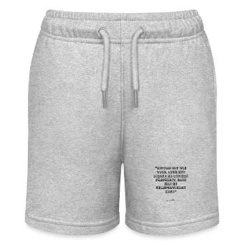Bitcoin - Stanley/Stella Teenager Bio-Joggingshorts MINI BOLTER - Grau meliert - Vorne