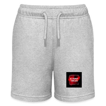 RetroPop Threads - Stanley/Stella MINI BOLTER Organic Teen Jogging Shorts - heather grey - Front