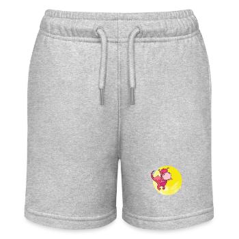 Dino Mond - Stanley/Stella Teenager Bio-Joggingshorts MINI BOLTER - Grau meliert - Vorne