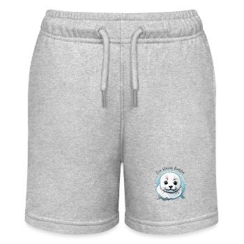 Seal - Stanley/Stella MINI BOLTER Organic Teen Jogging Shorts - heather grey - Front