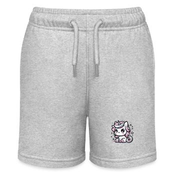 Mignonne petite licorne Kawaii Style 1 - Short bio MINI BOLTER Stanley/Stella Ado - gris chiné - Devant