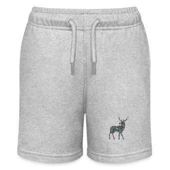 Hirsch - Stanley/Stella Teenager Bio-Joggingshorts MINI BOLTER - Grau meliert - Vorne