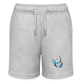 Papillon - Geflogene Leichtigkeit - Stanley/Stella Teenager Bio-Joggingshorts MINI BOLTER - Grau meliert - Vorne