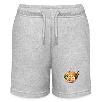 Ramen Bowl - Japanischer Geschmack - Stanley/Stella Teenager Bio-Joggingshorts MINI BOLTER - Grau meliert - Vorne