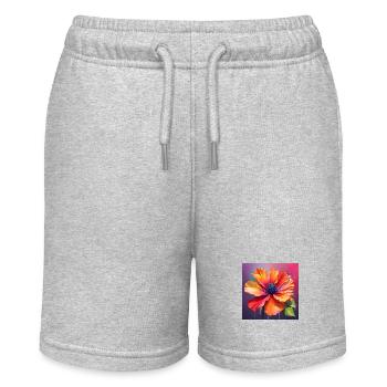 Fleur - Short bio MINI BOLTER Stanley/Stella Ado - gris chiné - Devant