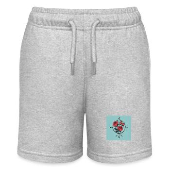 Rosenkone - Stanley/Stella Teenager Bio-Joggingshorts MINI BOLTER - Grau meliert - Vorne