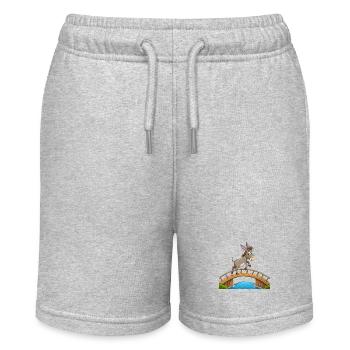 Eselsbrücke - Stanley/Stella Teenager Bio-Joggingshorts MINI BOLTER - Grau meliert - Vorne