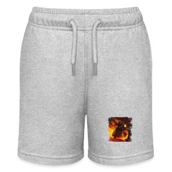 Custom painting, each paint job is unique - Stanley/Stella MINI BOLTER Organic Teen Jogging Shorts - heather grey - Front