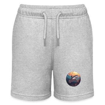 Majesty of the Seas: The King of the Deep! - Stanley/Stella MINI BOLTER Organic Teen Jogging Shorts - heather grey - Front