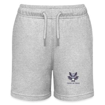 Fledermaus Comic - Stanley/Stella Teenager Bio-Joggingshorts MINI BOLTER - Grau meliert - Vorne