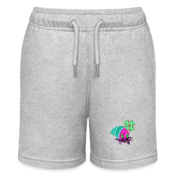 PRIMITIVE DOMÄNE - Stanley/Stella Teenager Bio-Joggingshorts MINI BOLTER - Grau meliert - Vorne