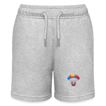 Sloth Parachute - Stanley/Stella MINI BOLTER Organic Teen Jogging Shorts - heather grey - Front