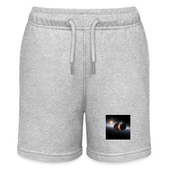 Cosmic Eclipse Design - Stanley/Stella MINI BOLTER Organic Teen Jogging Shorts - heather grey - Front