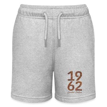 Vintage 1962 Limited Edition Rust Look - Stanley/Stella MINI BOLTER Organic Teen Jogging Shorts - heather grey - Front