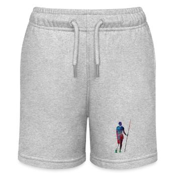 Javelin throw #sport #javelinthrow - Stanley/Stella MINI BOLTER Organic Teen Jogging Shorts - heather grey - Front