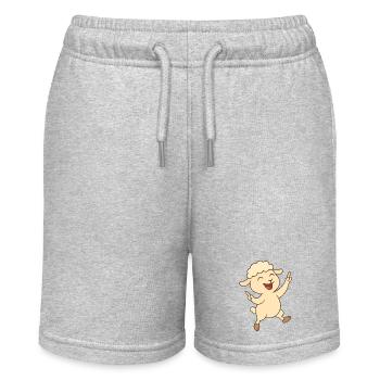 Tanzendes Lämmchen - Stanley/Stella Teenager Bio-Joggingshorts MINI BOLTER - Grau meliert - Vorne