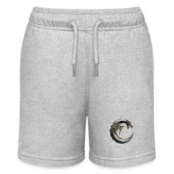 Letter "C" in dragon design. - Stanley/Stella MINI BOLTER Organic Teen Jogging Shorts - heather grey - Front