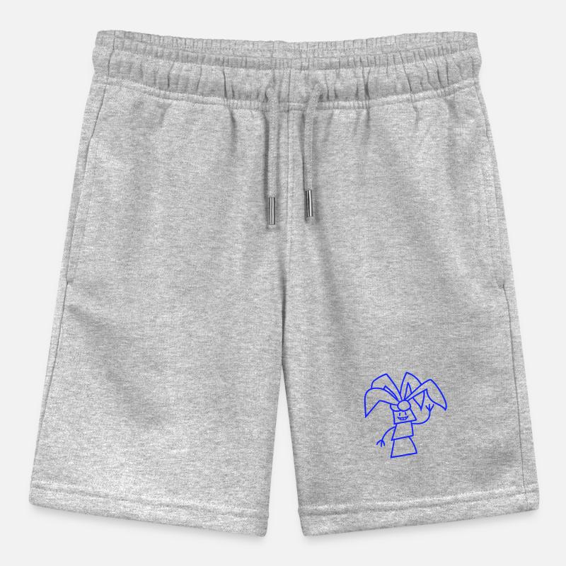 Funny Cute Palm Tree Waving Happy Face Comic Stanley/Stella MINI BOLTER Organic Teen Jogging Shorts
