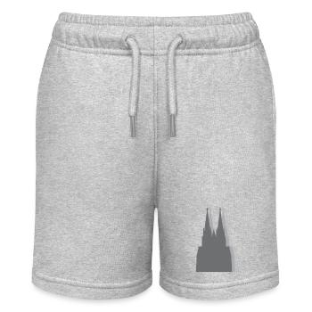 Der Dom - Stanley/Stella Teenager Bio-Joggingshorts MINI BOLTER - Grau meliert - Vorne