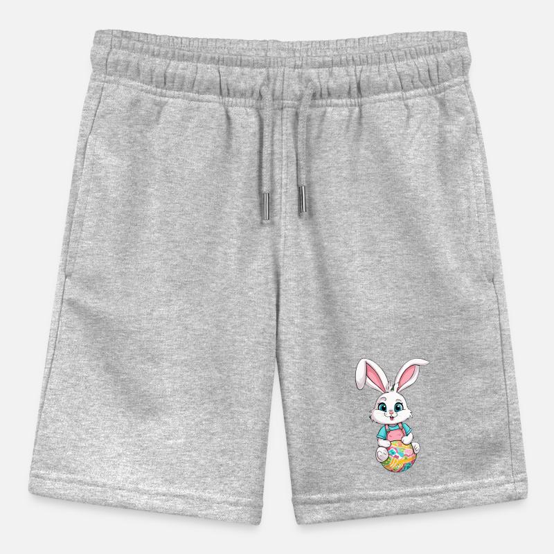 Easter bunny with Easter eggs Stanley/Stella MINI BOLTER Organic Teen Jogging Shorts