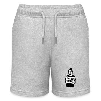 Racism Sucks - Stanley/Stella MINI BOLTER Organic Teen Jogging Shorts - heather grey - Front