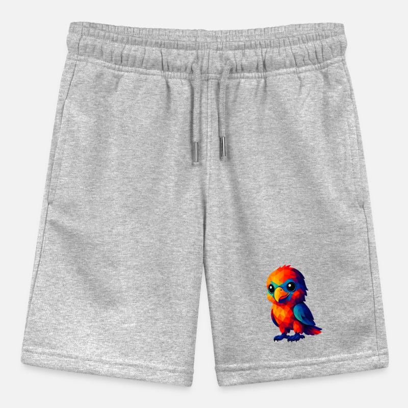 WPAP Polygon Kawaii Style Animals Baby Eagle Stanley/Stella MINI BOLTER Organic Teen Jogging Shorts