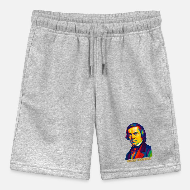WPAP Polygon Portrait Robert Schumann Composer Stanley/Stella MINI BOLTER Organic Teen Jogging Shorts