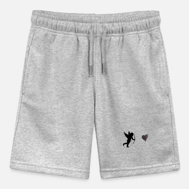 Cupid and a Touched Heart Stanley/Stella MINI BOLTER Organic Teen Jogging Shorts