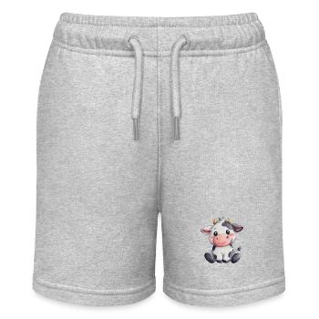 Mignon bébé vache - Short bio MINI BOLTER Stanley/Stella Ado - gris chiné - Devant