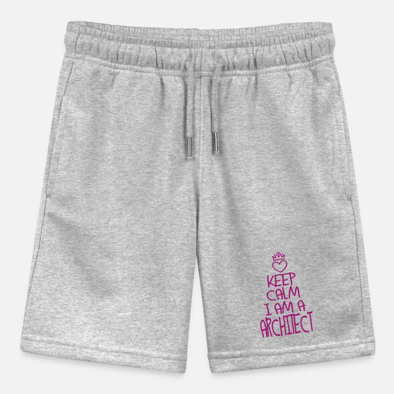 Keep Calm Architect Cool Architect Gift Stanley/Stella MINI BOLTER Organic Teen Jogging Shorts