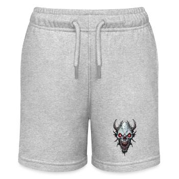Wendigo / böser Geist / Besitzergreifend / Horror - Stanley/Stella Teenager Bio-Joggingshorts MINI BOLTER - Grau meliert - Vorne