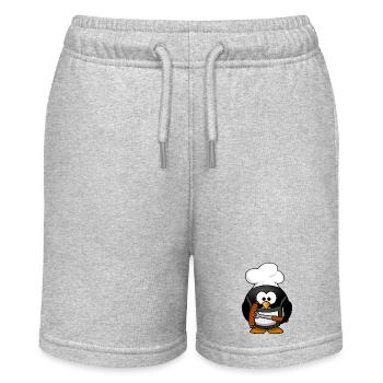 Cuisson du pingouin avec des saucisses grillées - Short bio MINI BOLTER Stanley/Stella Ado - gris chiné - Devant