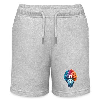 Men Thinking - Stanley/Stella MINI BOLTER Organic Teen Jogging Shorts - heather grey - Front
