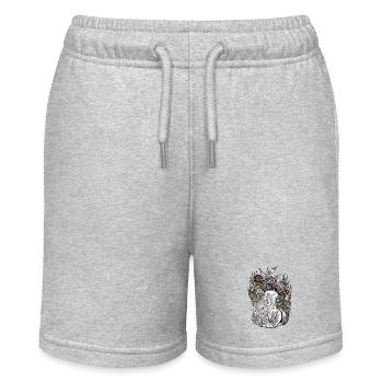 Underwater path in screen printing style - Stanley/Stella MINI BOLTER Organic Teen Jogging Shorts - heather grey - Front