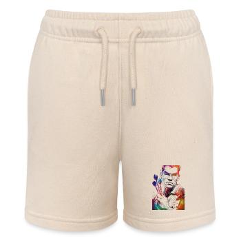 Dart Player Sports Art #darts #sport - Stanley/Stella MINI BOLTER Organic Teen Jogging Shorts - soft Ecru - Front