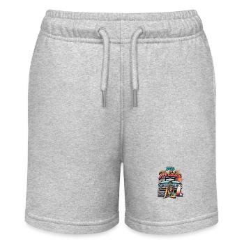 Enjoy Holiday 2025 Urlaub Sommerferien - Stanley/Stella Teenager Bio-Joggingshorts MINI BOLTER - Grau meliert - Vorne
