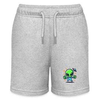 Alien Encounter - Stanley/Stella Teenager Bio-Joggingshorts MINI BOLTER - Grau meliert - Vorne