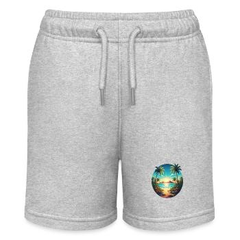 Sur la plage - Short bio MINI BOLTER Stanley/Stella Ado - gris chiné - Devant