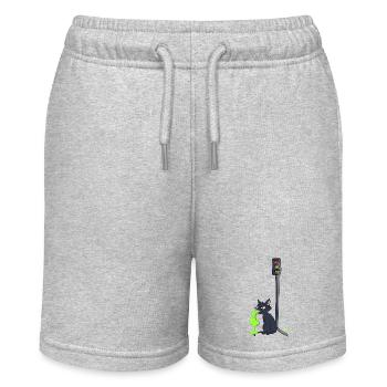 Sick Cat Viazoo - Stanley/Stella MINI BOLTER Organic Teen Jogging Shorts - heather grey - Front