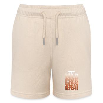 Drohne Build Crash Repeat Drone Pilot - Stanley/Stella Teenager Bio-Joggingshorts MINI BOLTER - Natur - Vorne