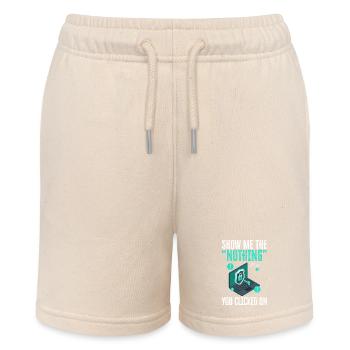 Funny Cybersecurity IT Support IT Security Network - Stanley/Stella MINI BOLTER Organic Teen Jogging Shorts - soft Ecru - Front
