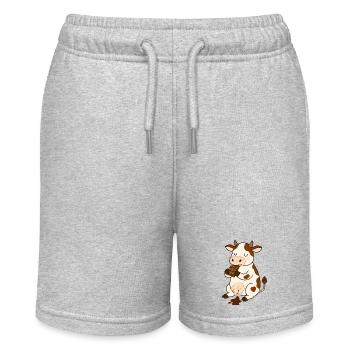 Vache en chocolat - Short bio MINI BOLTER Stanley/Stella Ado - gris chiné - Devant