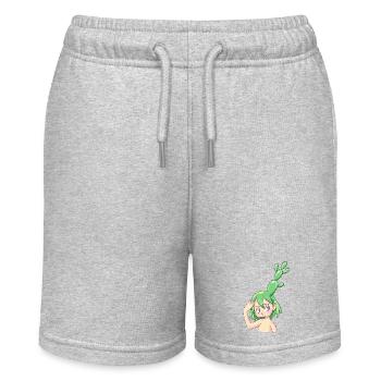 Kaktus - Stanley/Stella Teenager Bio-Joggingshorts MINI BOLTER - Grau meliert - Vorne