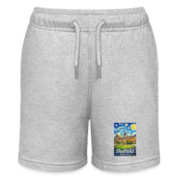 Sheffield, England - Stanley/Stella MINI BOLTER Organic Teen Jogging Shorts - heather grey - Front