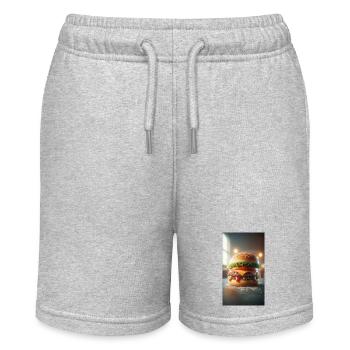 Hamburger - Stanley/Stella MINI BOLTER Organic Teen Jogging Shorts - heather grey - Front