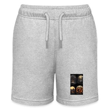 4 geometry portals of horror - Stanley/Stella MINI BOLTER Organic Teen Jogging Shorts - heather grey - Front