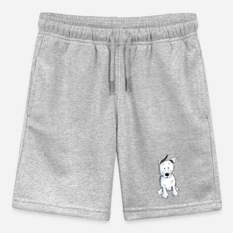 Weißer Schäferhund | Schweizer Schäferhund Stanley/Stella Teenager Bio-Joggingshorts MINI BOLTER