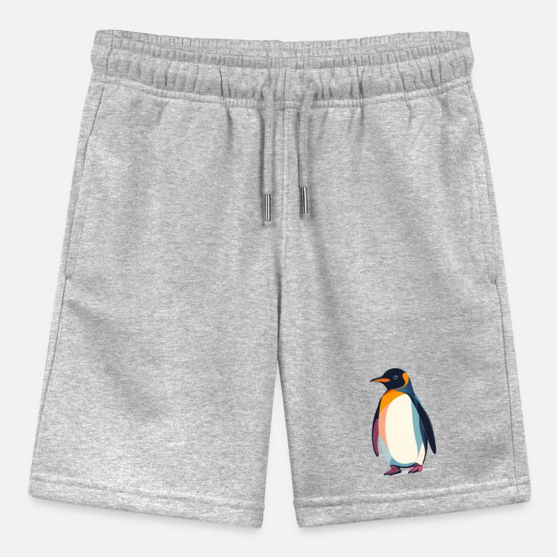 abstrakter Pinguin steht auf Eis Vektor Grafik Stanley/Stella MINI BOLTER Organic Teen Jogging Shorts
