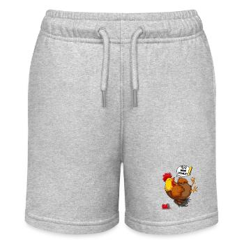 The Cartoon Chicken Dead of Laughter (lol) - Stanley/Stella MINI BOLTER Organic Teen Jogging Shorts - heather grey - Front