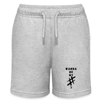Wanna be my #? - Stanley/Stella Teenager Bio-Joggingshorts MINI BOLTER - Grau meliert - Vorne